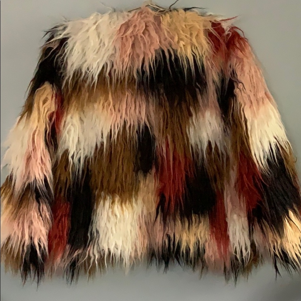 Multicolored Fur Jacket - Picture 3 of 3
